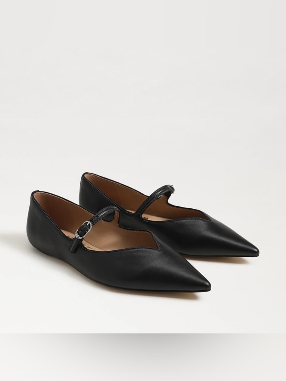 Sam Edelman NOA Mary Jane Pointed Toe Flats in Black